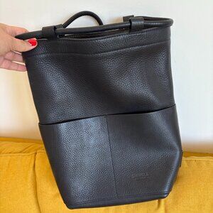 Shinola Pocket Drawstring Backpack Black